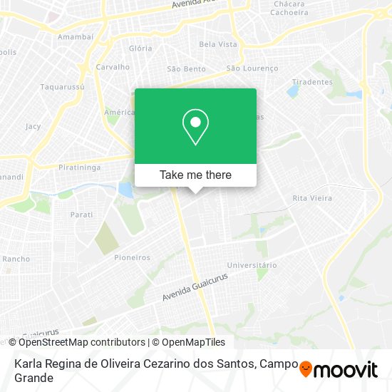 Mapa Karla Regina de Oliveira Cezarino dos Santos