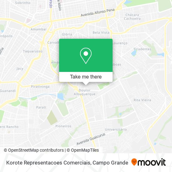 Korote Representacoes Comerciais map