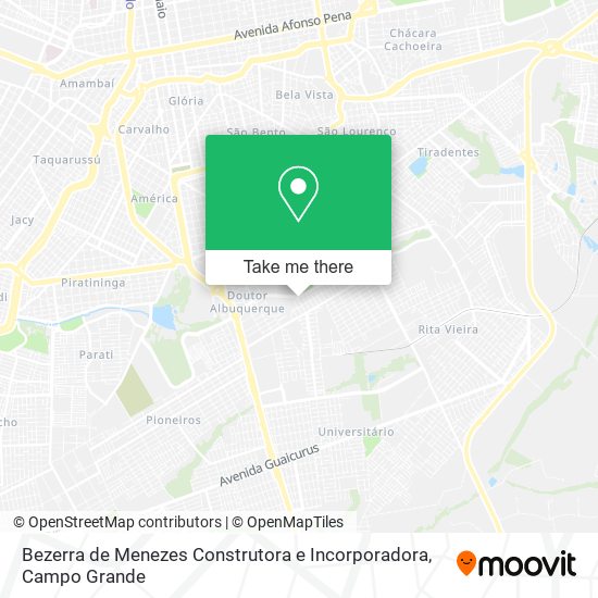 Bezerra de Menezes Construtora e Incorporadora map