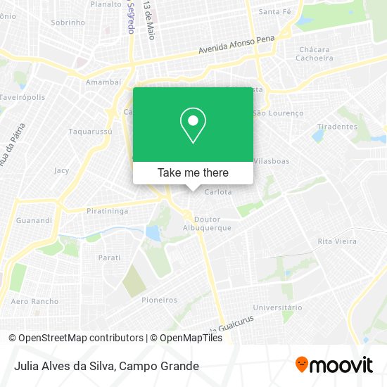 Mapa Julia Alves da Silva