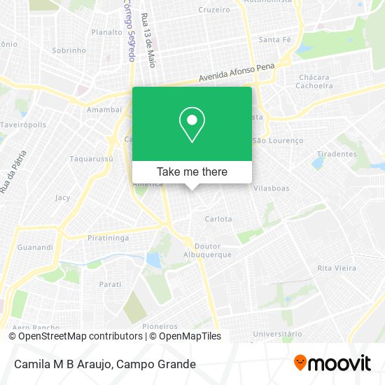 Camila M B Araujo map