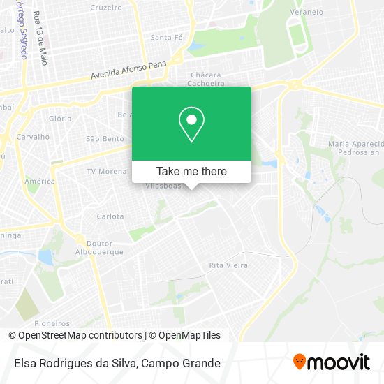 Elsa Rodrigues da Silva map