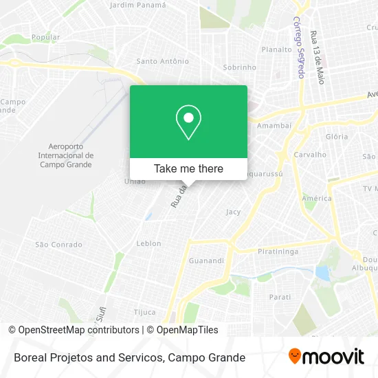 Boreal Projetos and Servicos map