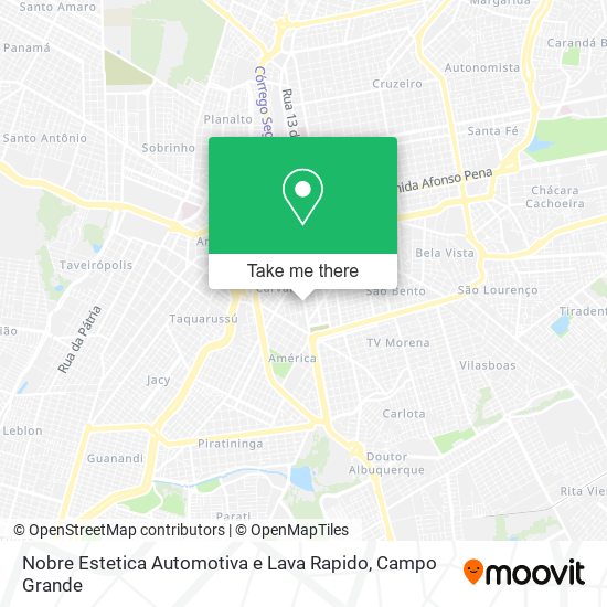 Nobre Estetica Automotiva e Lava Rapido map