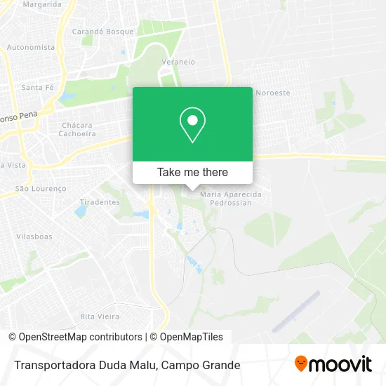 Transportadora Duda Malu map