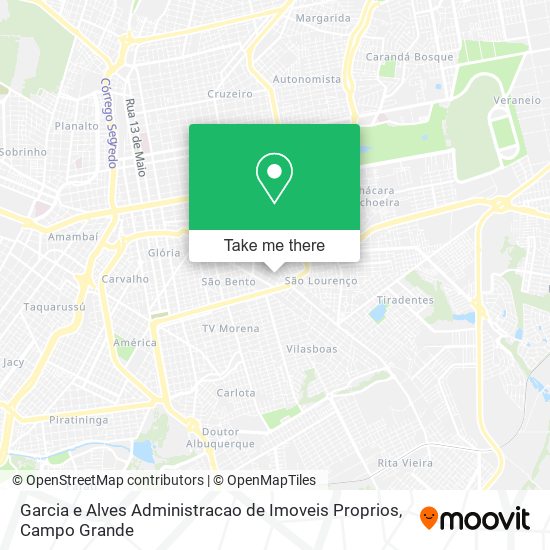 Garcia e Alves Administracao de Imoveis Proprios map