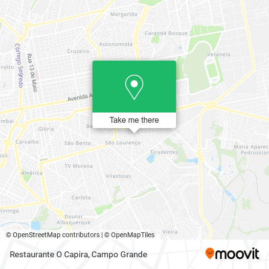 Mapa Restaurante O Capira