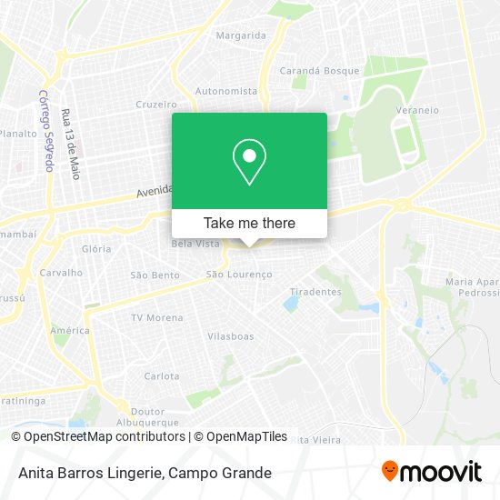 Anita Barros Lingerie map