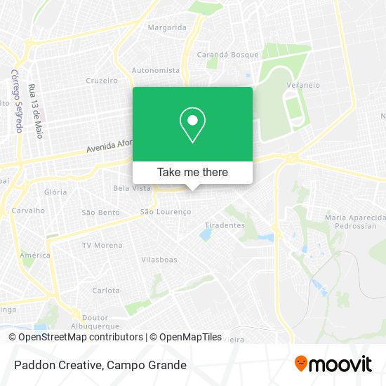 Paddon Creative map