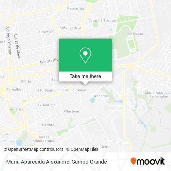 Mapa Maria Aparecida Alexandre