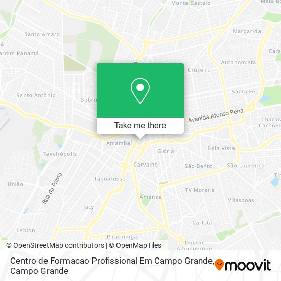 Centro de Formacao Profissional Em Campo Grande map