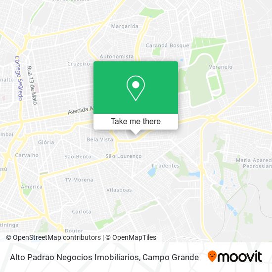 Alto Padrao Negocios Imobiliarios map