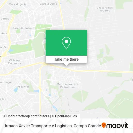 Irmaos Xavier Transporte e Logistica map