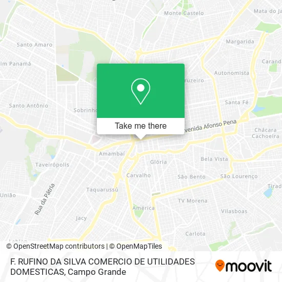 F. RUFINO DA SILVA COMERCIO DE UTILIDADES DOMESTICAS map