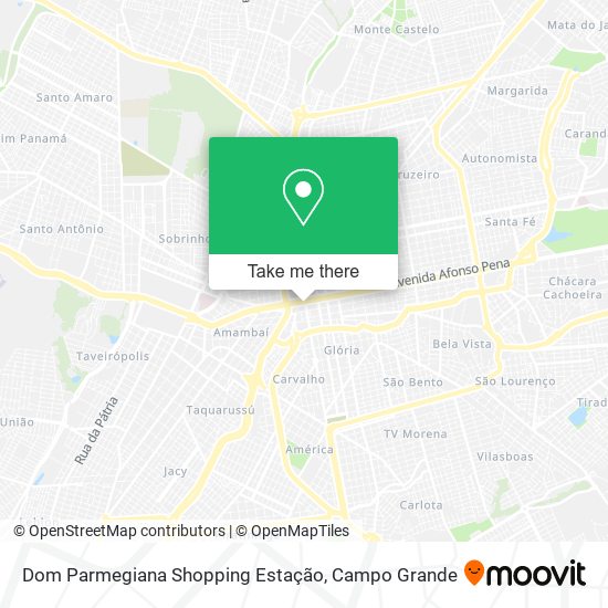 Mapa Dom Parmegiana Shopping Estação