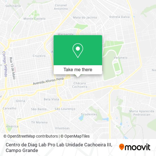 Centro de Diag Lab Pro Lab Unidade Cachoeira III map