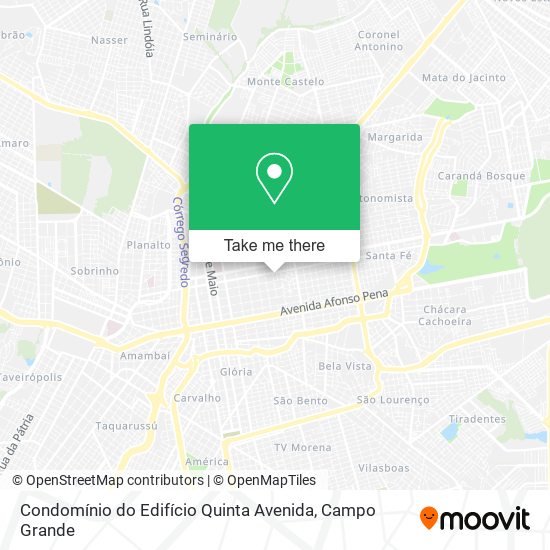 Condomínio do Edifício Quinta Avenida map