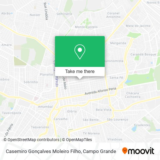 Casemiro Gonçalves Moleiro Filho map