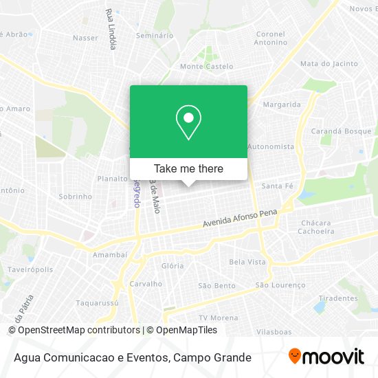 Mapa Agua Comunicacao e Eventos