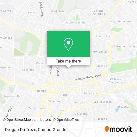 Drogao Da Treze map