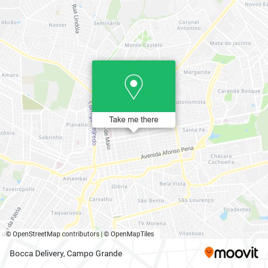 Mapa Bocca Delivery