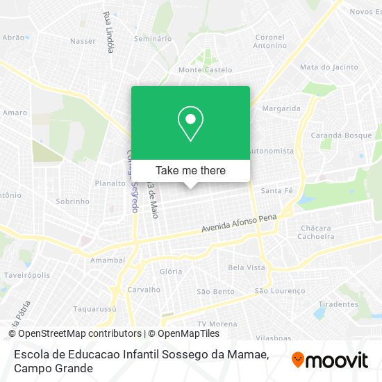 Escola de Educacao Infantil Sossego da Mamae map