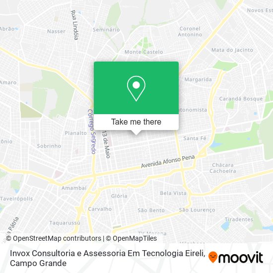 Invox Consultoria e Assessoria Em Tecnologia Eireli map