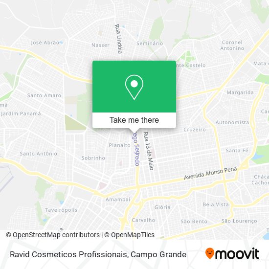 Ravid Cosmeticos Profissionais map