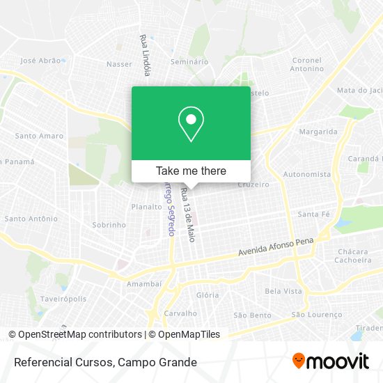 Referencial Cursos map