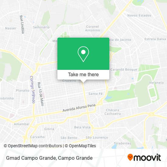 Gmad Campo Grande map