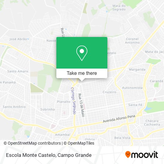 Mapa Escola Monte Castelo