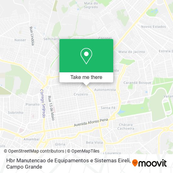 Hbr Manutencao de Equipamentos e Sistemas Eireli map