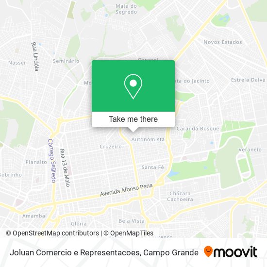 Joluan Comercio e Representacoes map