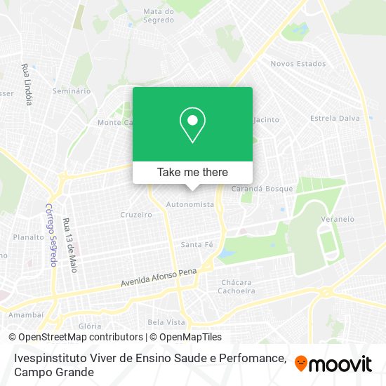 Ivespinstituto Viver de Ensino Saude e Perfomance map