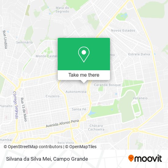 Silvana da Silva Mei map