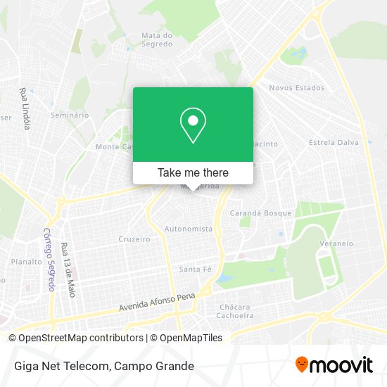 Giga Net Telecom map