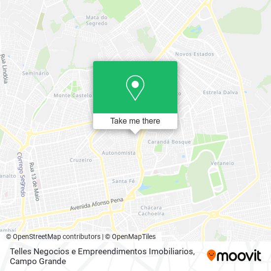 Mapa Telles Negocios e Empreendimentos Imobiliarios