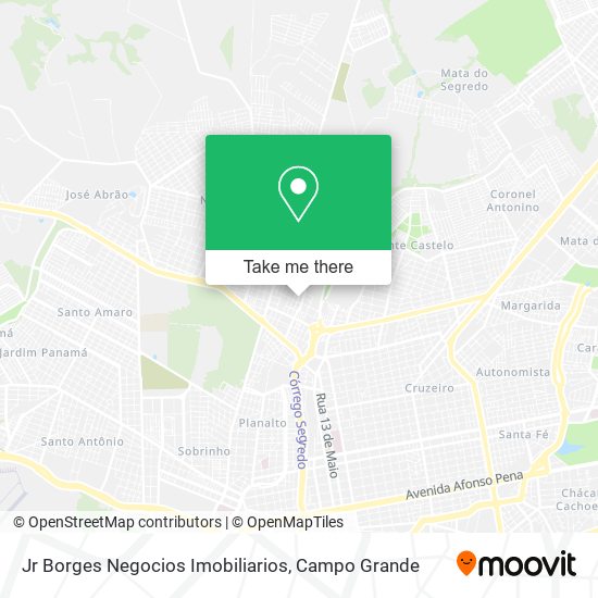 Jr Borges Negocios Imobiliarios map