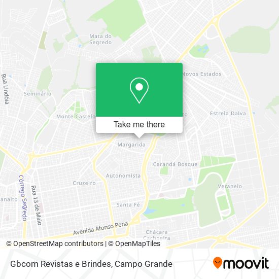 Gbcom Revistas e Brindes map