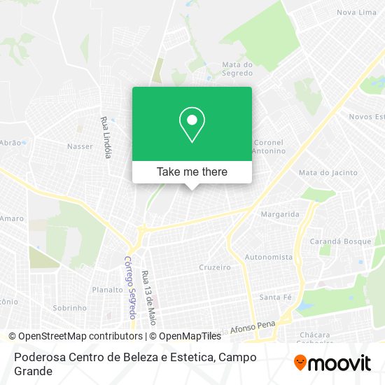 Mapa Poderosa Centro de Beleza e Estetica