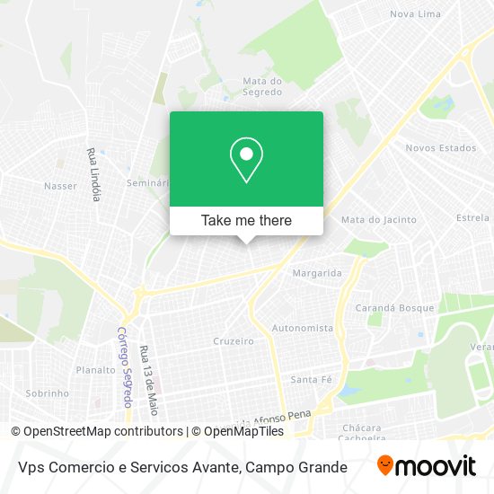 Mapa Vps Comercio e Servicos Avante