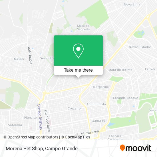 Mapa Morena Pet Shop