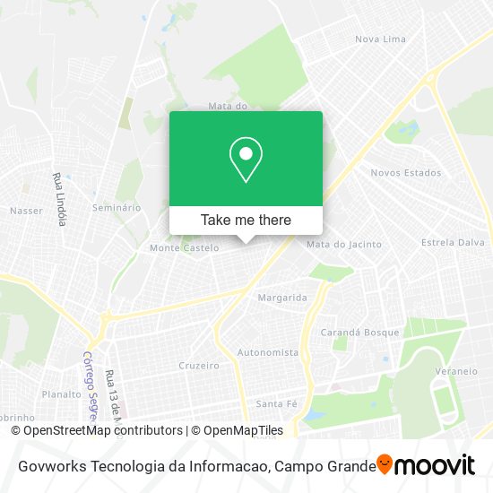 Mapa Govworks Tecnologia da Informacao
