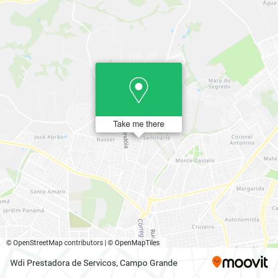 Mapa Wdi Prestadora de Servicos