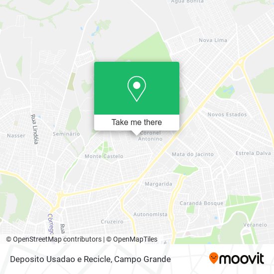 Deposito Usadao e Recicle map