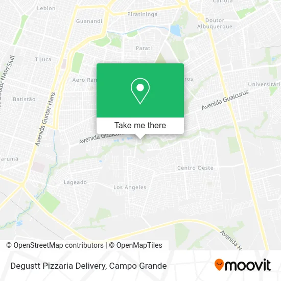 Degustt Pizzaria Delivery map