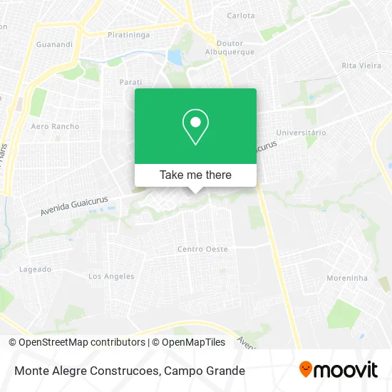 Monte Alegre Construcoes map