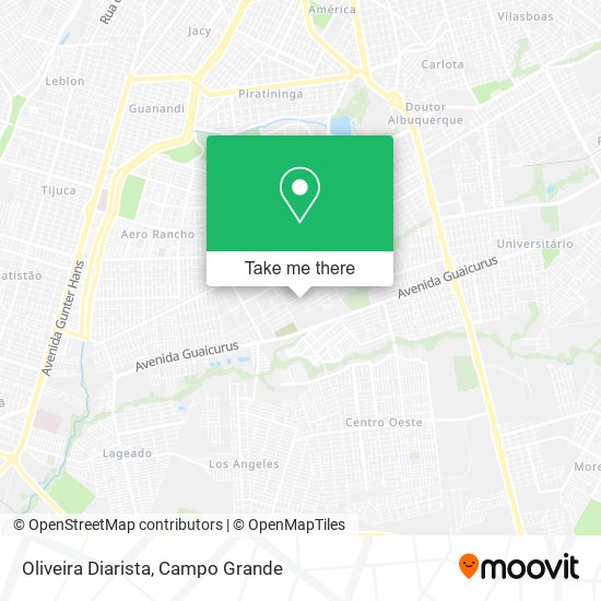 Oliveira Diarista map