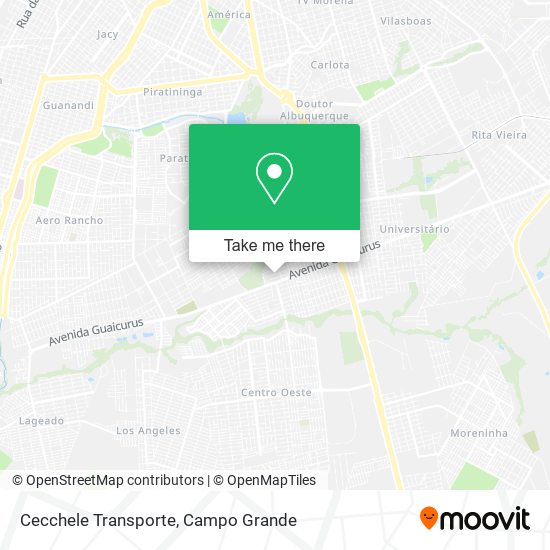 Cecchele Transporte map