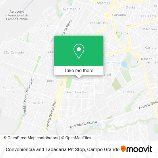 Conveniencia and Tabacaria Pit Stop map